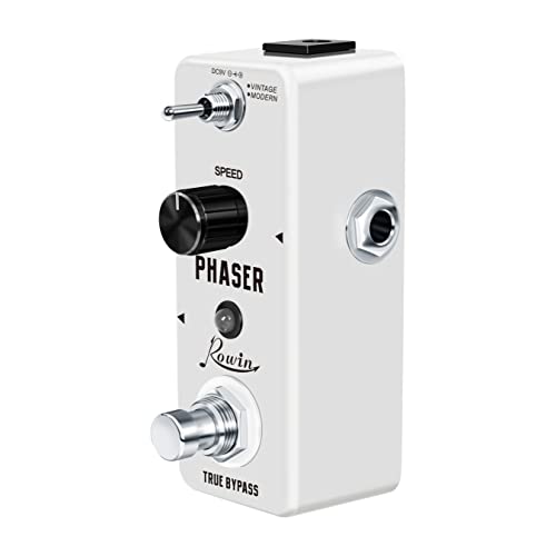 Rowin Analog Phaser Guitar Pedal with Vintage and Modern Modes Classic Sound 70's for Electric Guitar Bass True Bypass LEF-313 - Image 3
