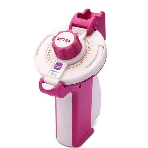 oddpod™ E-202 Motex Embossing Machine, Label Maker/Label Printer with Spare Wheel Compatible with 9mm Tape (Pink)