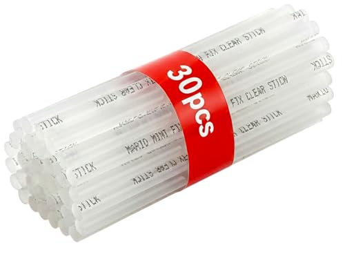 Image of Mario Mini Transparent 7mm Hot Melt Glue Sticks for 20W Glue Gun (30 Pcs) | Strong Adhesive for DIY, Art & Craft, Repairs | Mini Glue Gun Sticks