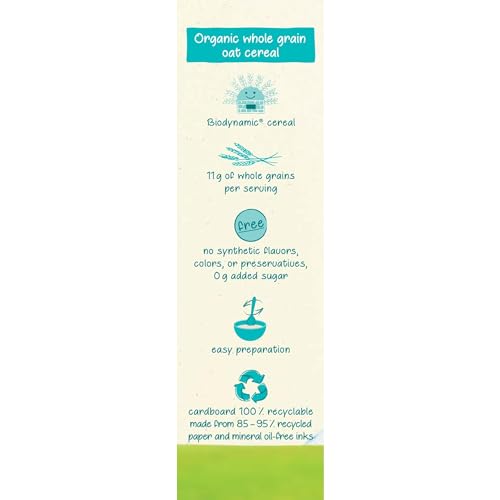 image for Holle Organic Baby Cereal - Whole Grain Oat Cereal for Baby - Quick an