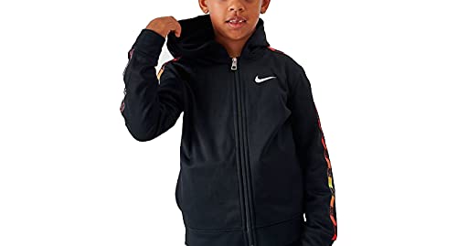 Nike Little Boy's 2-Piece Dri-FIT Logo Tape Black Hoodie & Pants Set Sz: 43