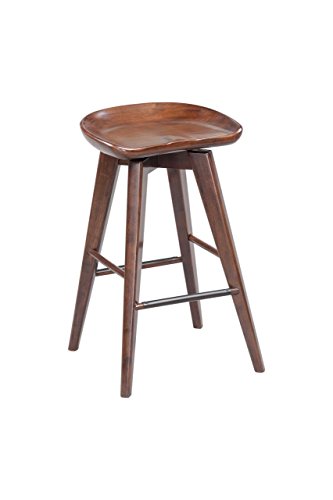 Boraam Bali Counter Height Swivel Stool, 24-Inch, Cappuccino - Image 2