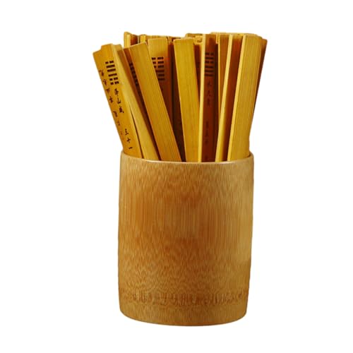 Hemoton Bamboo Divination Sticks with Bucket Set for Beginners and Adults