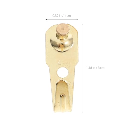 Image of Generic 30sets Heavy Duty Picture Hangers Copper Nails Sturdy Wall Hooks for Photo Frames Easy to Use Small Wall Hooks for Home Decoration and Artwork Display