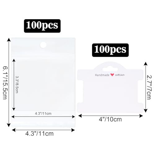 Cartes de présentation de bracelets en kraft blanc joycraft pour organiser vos bijoux à suspendre