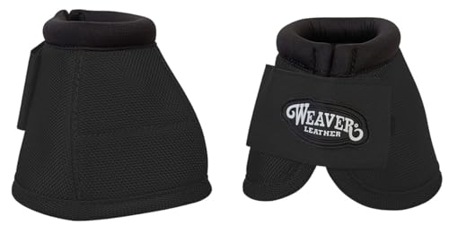 Weaver Leather Ballistic No-Turn Bell Boots Black,...