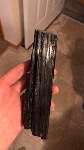 7oz - 12oz Black Tourmaline logs, grounding, harmonizing Mineral Specimen