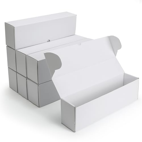 RLAVBL - RLAVBL 8-Pack 1100 Count Trading Card Storage Box with 32 Dividers, 15 inch 8800+ Card Box for MTG, TCG, Toploaders, and Sports Cards Organizer