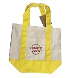 LZ Trader joes Mini Canvas Pastel Tote Bags - Spring Edition (Light Blue) (Sunshine Yellow)
