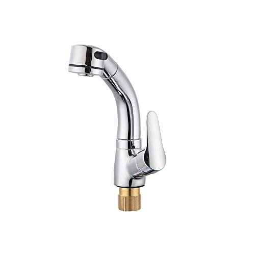 Robinet cascade chrome en laiton massif pour évier de cuisine chic