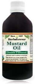 Herbsforever Mustard Seed Oil, Cold Pressed, 473 ml