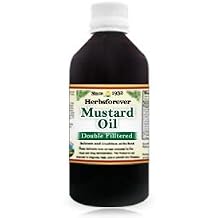 HerbsForever Mustard Seeds Oil- 100% Pure Virgin, Cold-Pressed Wooden Churner| Hair & Body Massage Oil, Cooking, Deep Frying & Flavor Enhancement|Non-GMO,Unrefined, Untreated, Natural 16 fl oz, 473 ml