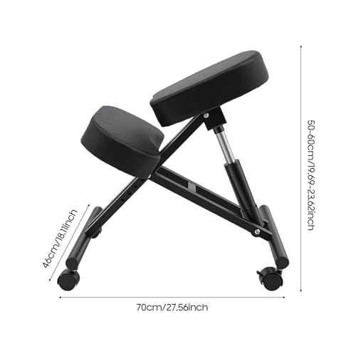 Chaise à genoux ergonomique correction posture assise bureau - 3