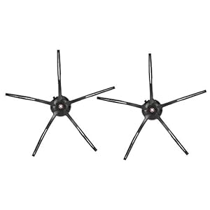 Fait 2 Stuks Zijborstel Vervanging Accessoire voor XIAOMI Roborock S6 S5 E35 E2 Veegrobot Zwart Kan de kamer netjes…