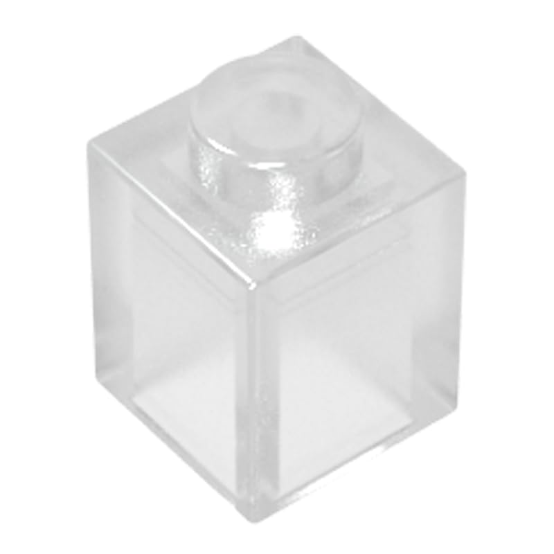 3005 Basic Bricks Brick 1x1 50 Pieces GDS-531 Compatible with Lego Building Blocks Color:Trans-Clear