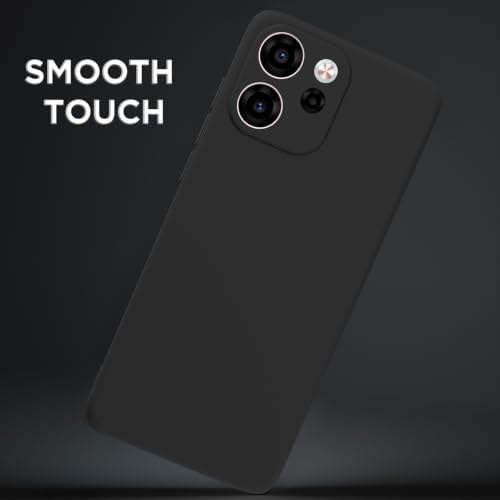 Image of Outlouders Back Cover for Oppo Reno 15F 5G | Camera Protection | Durable Soft Matte Silicone Bumper Case (Black)