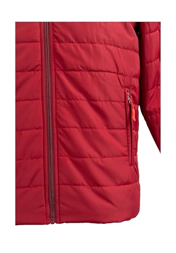 Image of Men's Thermal Jacket Triple Layer Insulated Winter Coat | Water Repellent Windproof Jacket with Detachable Hood | Warm Fleece Lined Travel Outdoor Jacket for Men