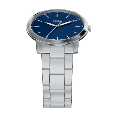 Image of Fossil Men's Minimalist Quartz Stainless Steel Three-Hand Watch for Men