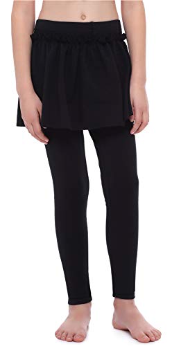 Merry Style Leggings Mallas Largas con Falda Niña MS10-255 (Negro, 116 cm)