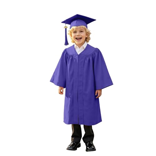 Image of Kindergarten 2025 Graduation Cap and Gown Tassel Sets with Charm 2PCS Graduations Stoles for Kids Grad Party Clothes
