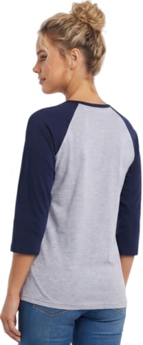 Image of ToBeInStyle Women's Classic Two Color Cotton Baseball T-Shirts