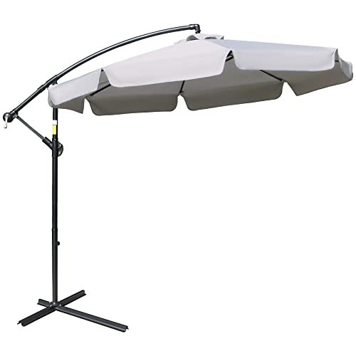 Outsunny Parasol Octogonal Inclinable Ø2,65 m