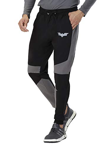 Image of The Souled Store Men Official Batman: Vigilante Black Printed Joggers