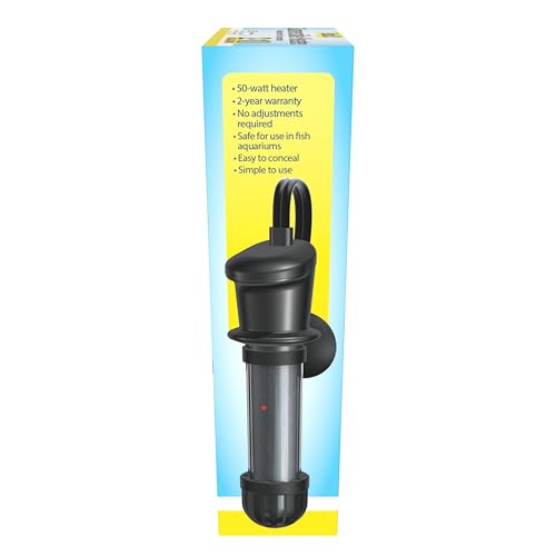 Image of Tetra HT Submersible Aquarium Heater With Electronic Thermostat, 50-Watt, 2-10 Gallon