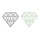 Stanzenshop Stanzschablone Diamant, Stanzformen, Schablonen, Scrapbooking, Kartenherstellung, DIY, Prägeschablonen, Papierkarten, Cutting Dies