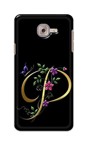 Image of Printed Hard Back Cover Case for Samsung Galaxy J7 Max Back Cover (Alphabet P) -1803