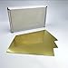 100 Pieces Brass Cathode Sheets, Yellow Copper Metal Plates for Hull Cell Electroplating Experiments, Unit Size: 0.2mm x 65mm x 100mm