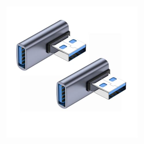 2個セット USB 3.1 コネクタ L字型 usb変換アダプタ 100W充電速度 10Gbps高速データ伝送 USB L字 USB L型 直角90度 方向変換 小型 軽量 usb3.1オス usb3.1メス アダプタ 携帯電話携帯パソコン等対応 (2個セ