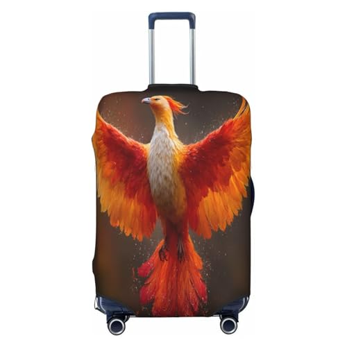 The Red Phoenix Durable Luggage Cover Suitcase Protector Anti-Scratch Luggage Cover Fits 18-32inch Luggage, Black, M