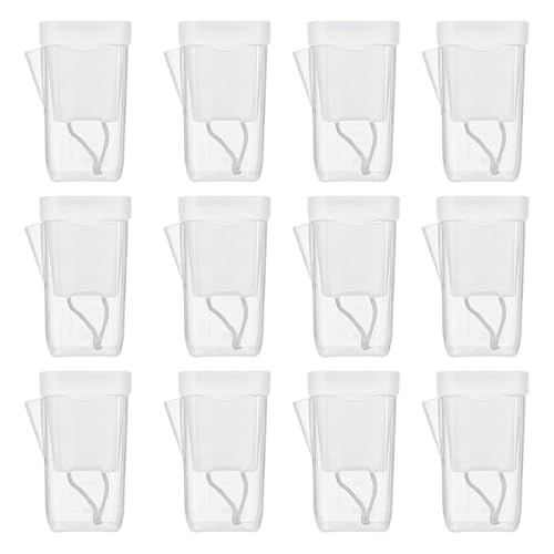 Macetas con autoriego para plantas de interior y de casa - 12 piezas Juego de macetas para hidrocultivo y cultivo - Para plantas de interior y de interior, para esquejes, plántulas, violeta africana,