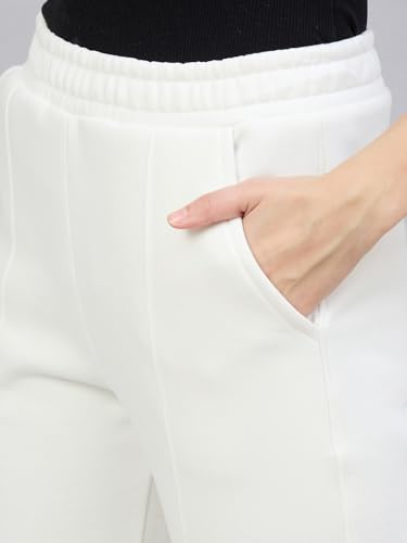 Image of 98 Degree North Women Flared Fleece Track Pants-GL1315-ALMOND