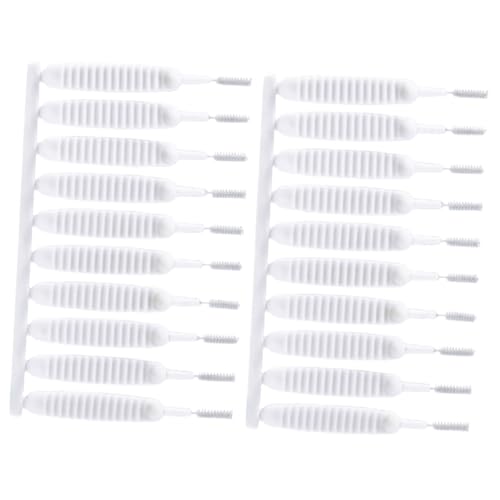 Warmhm 60 pezzi Spazzoline Piccole per Pulizia Doccia Multiuso Portatile Rimuove Incrostazioni in Profondità con Design Compatto e Struttura Professionale