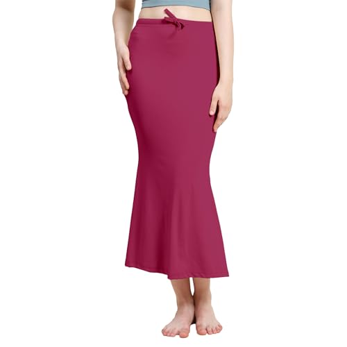 Image of Amazon Brand - Anarva Women Cotton Blended Saree Shapewear Regular Petticoat Skirt For Saree