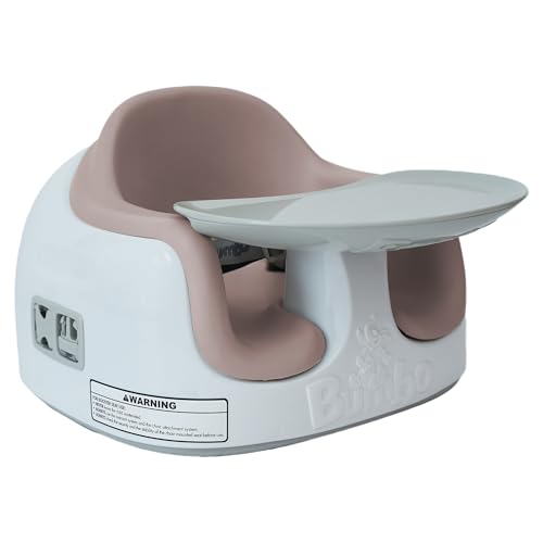 Image of Bumbo 3-in-1 Baby and Toddler Multi Seat for Babies 6 to 36 Months, Sonoran Rose - Floor Seating, High Chair, or Booster with Adjustable Height and Removable Tray