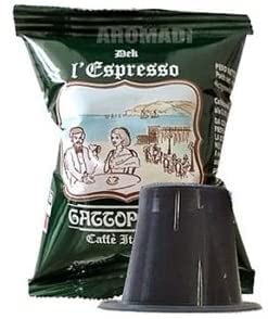 Caffè dal mondo – Compatibles con Nespresso – 300 cápsulas de café GATTOPARDO descafeinado