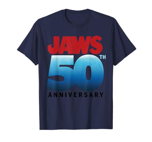 Jaws 50th Anniversary Logo Gradient T-Shirt