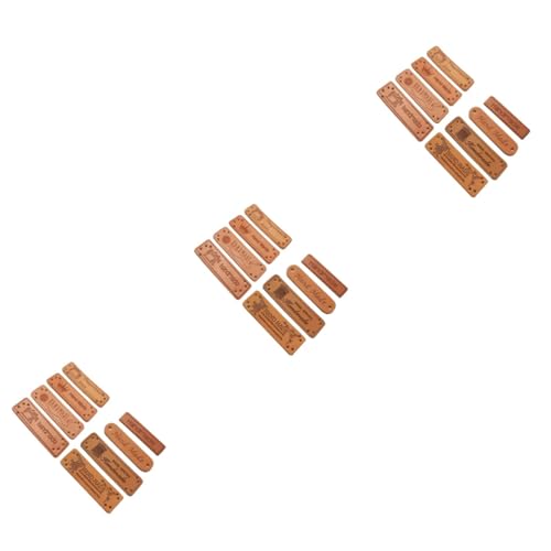 Étiquettes cuir PU effet haut de gamme, accessoires de finition pour vêtements et tricots DIY