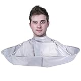 Größe:23.6 inch*23.6 inch OYEFLY Friseursalon Haarschneideumhang Friseursalon Cape für Haarschnitt Friseur Schürze Tuch Werkzeug mit Friseur (Stil 1)