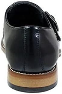 STACY ADAMS Men's Desmond Cap Toe Monk Strap Loafer, Black, 16 W US | Image 4