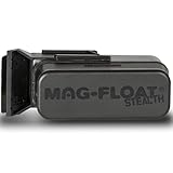 Mag-Float Medium Black Stealth Glass Magnet Aquarium Scraper Cleaner with Blade - Floating Magfloat Magnetic Cleaning Tool