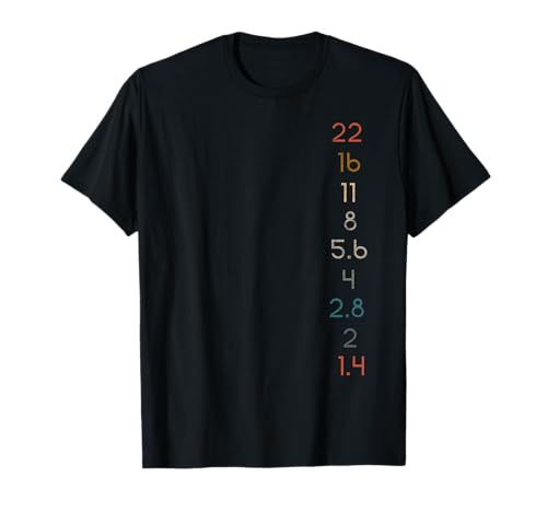 F-Number Aperture Value Photographer Lens F-Stop Photography T-Shirt
