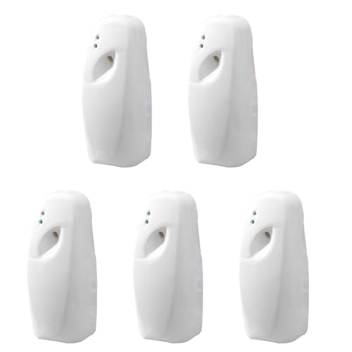 Pyugxab 5X Automático el Aerosol de la Fragancia del Aerosol del Ambientador de Aire del Dispensador del Perfume para la Fragancia de la del 14Cm Puede (No Incluir)