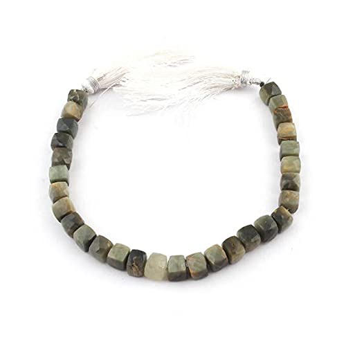 Cube œil de chat perles de joaillerie briolettes facettées haut de gamme 7mm SB3768