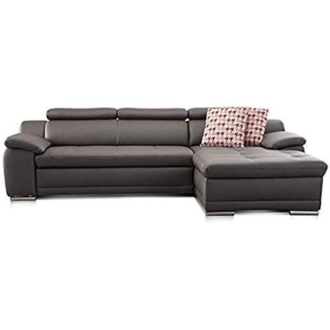 CAVADORE Ecksofa Aniamo mit XL-Longchair rechts Cover