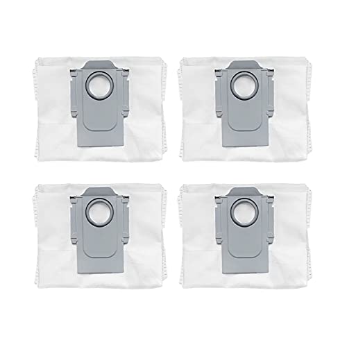 YXCHUA 4 Stück Staubbeutel für Roborock S7 MaxV Ultra / Q5+ / Q7 Max+ / Q7+ Staubsauger-Vakuumstation, Einweg-Ersatzbeutel mit großer Kapazität, Zubehör-Kit, Staubsaugerbeutel, Ersatzteile Cover