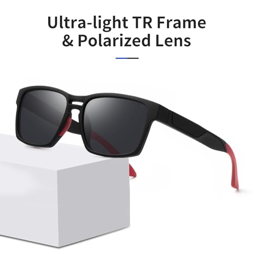 Image of Face Shadow Polarized Fishing Sunglasses for Men Lightweight Sun Glasses TR90 UV Protection for Driving Cycling Golf